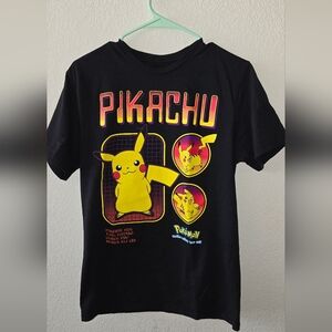 Black Pikachu Graphic T-Shirt